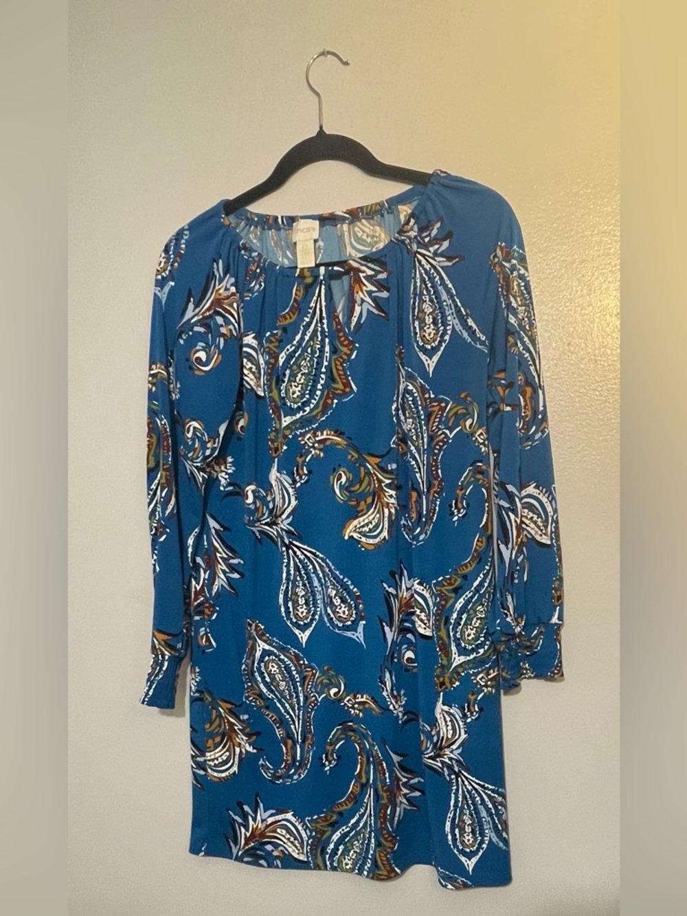 CHICO’s Blue Paisley Dress